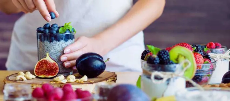 Woman Preparing Nutritious Food